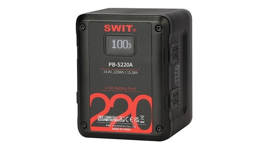 SWIT PB-S220A – квадратна Gold Mount батерия 220 Wh за кино камери