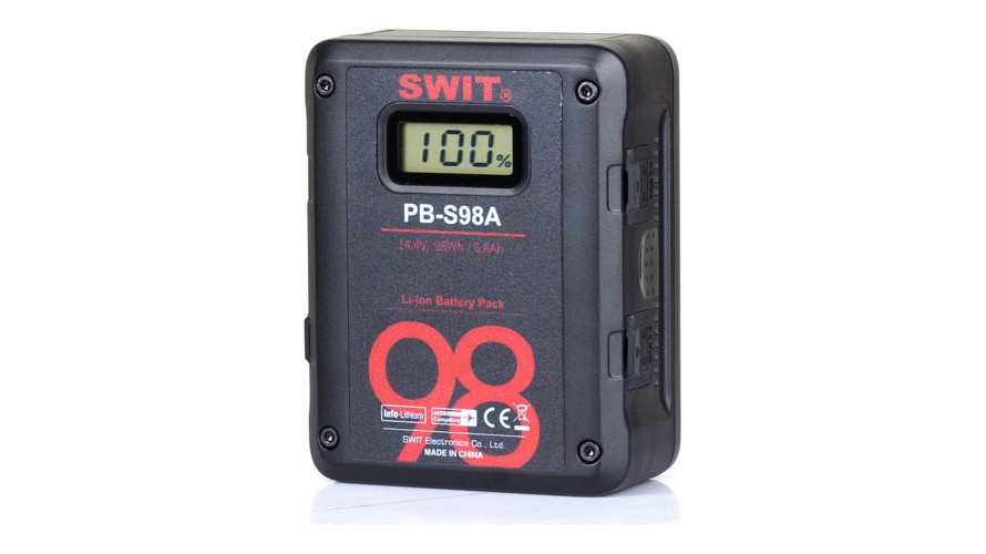 SWIT PB-S98A – квадратна Gold Mount батерия 98 Wh за кино камери