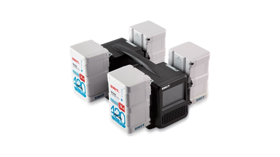 SWIT комплект 4 × HB-C420S + 4-канално зарядно PC-P461S