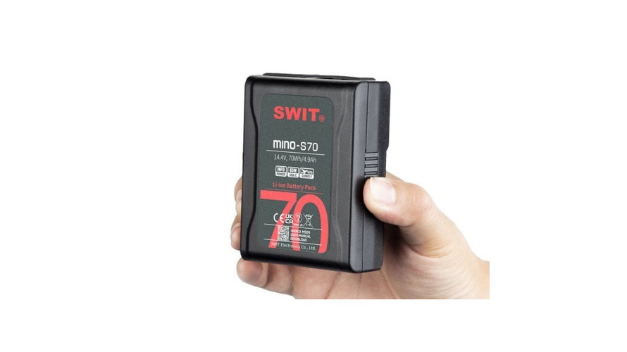 SWIT Mino-S70 – джобна V-mount батерия 70 Wh с USB-C