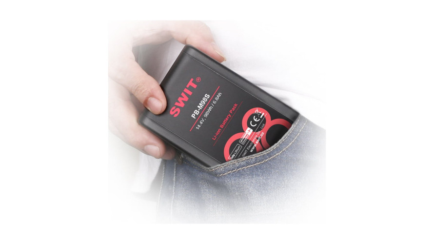 SWIT PB-M98S – джобна V-mount батерия 98 Wh