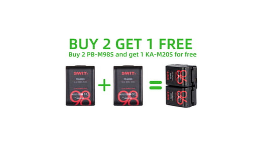 SWIT комплект 2 × PB-M98S + подарък hot-swap плоча KA-M20S
