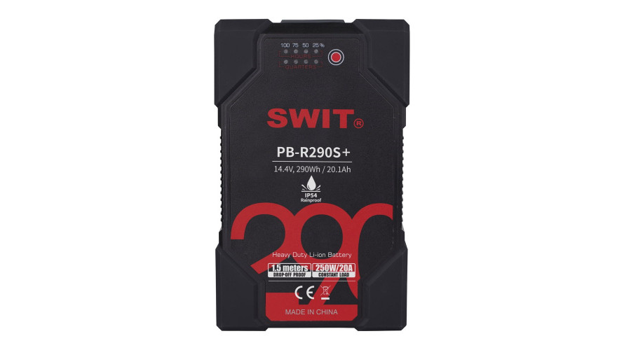 SWIT PB-R290S+ – здрава V-mount батерия 290 Wh, IP54