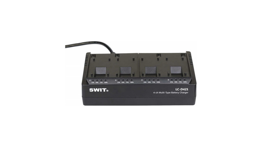 SWIT LC-D421 BODY – 4-канално DV зарядно без плочи