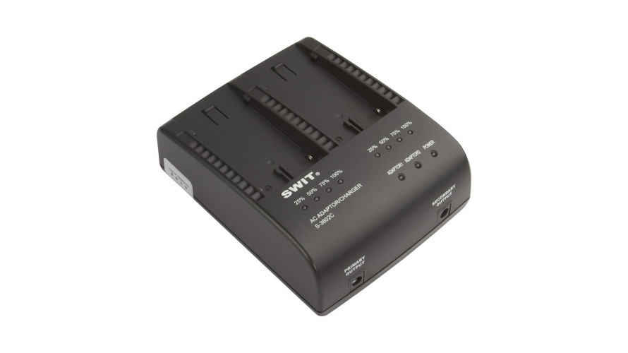 SWIT S-3602C – 2-канално зарядно за Canon BP батерии