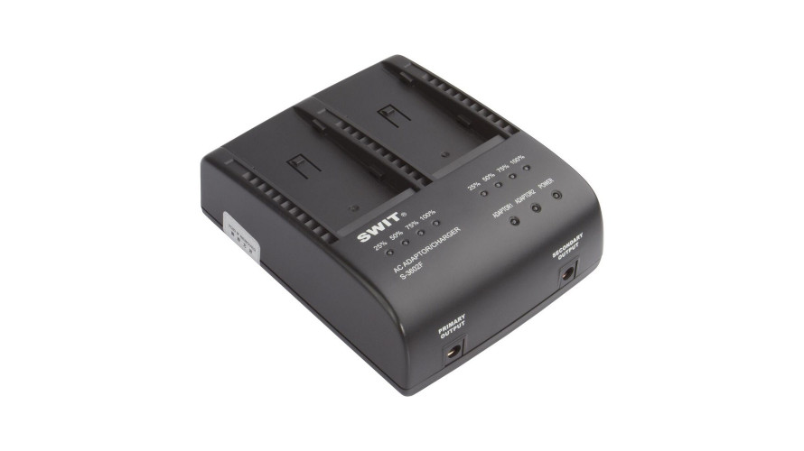 SWIT S-3602F – 2-канално зарядно за Sony NP-F батерии