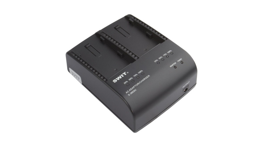 SWIT S-3602U – 2-канално зарядно за Sony BP-U батерии