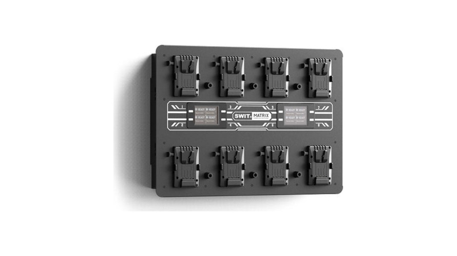 SWIT MATRIX-S8 – 8-канално стенно зарядно за V-mount батерии