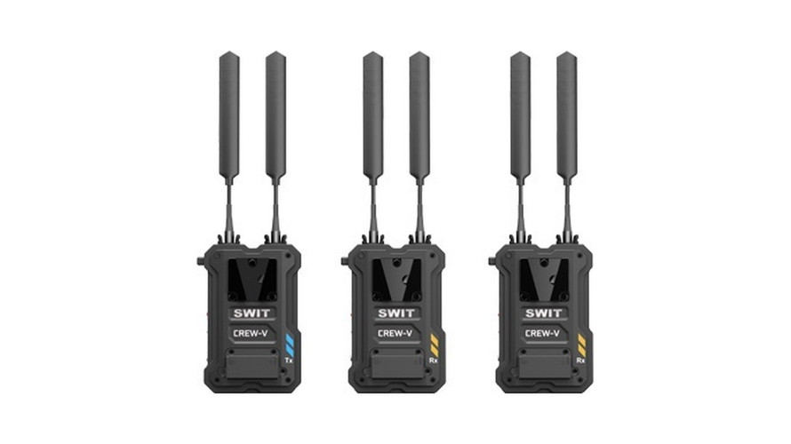 SWIT CREW-V Tx+2Rx – безжична система 1 Tx + 2 Rx 1,2 km, KUWI 2.0 Pro